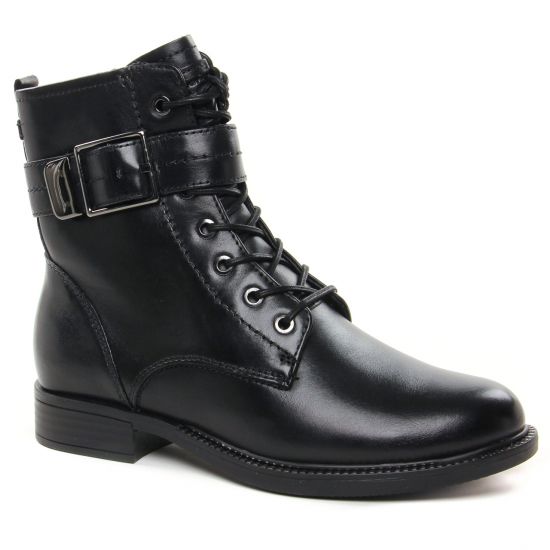 Bottines Et Boots Tamaris 25217 Black Leather, vue principale de la chaussure femme