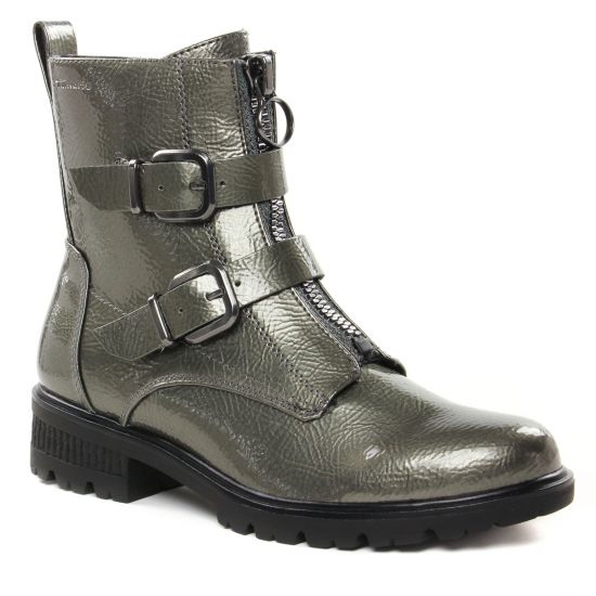 Bottines Et Boots Tamaris 25414 Pewter Patent, vue principale de la chaussure femme