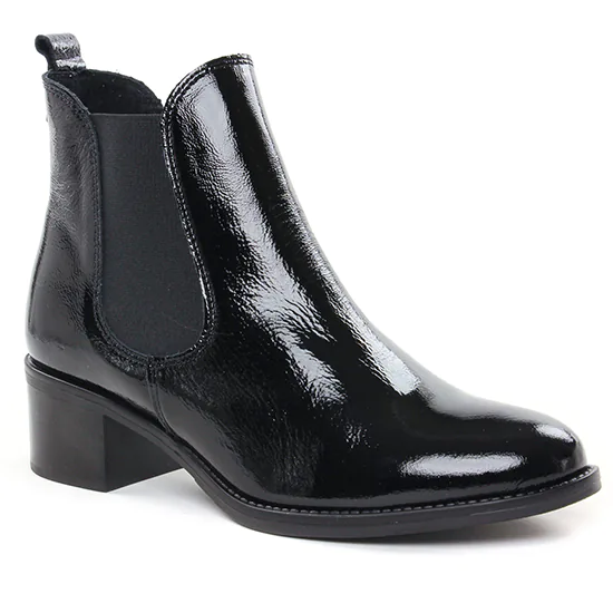 Bottines Et Boots Scarlatine Co99120 Bcv Noir Naplack, vue principale de la chaussure femme