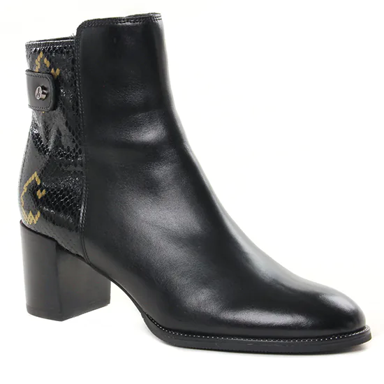 Bottines Et Boots Fugitive Giraf Noir, vue principale de la chaussure femme