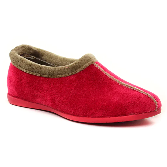 Chaussons American Vintage Mendy Rouge, vue principale de la chaussure femme