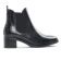 boots élastiquées noir croco mode femme automne hiver vue 2