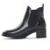boots élastiquées noir croco mode femme automne hiver vue 3