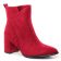 bottines rouge mode femme automne hiver vue 1