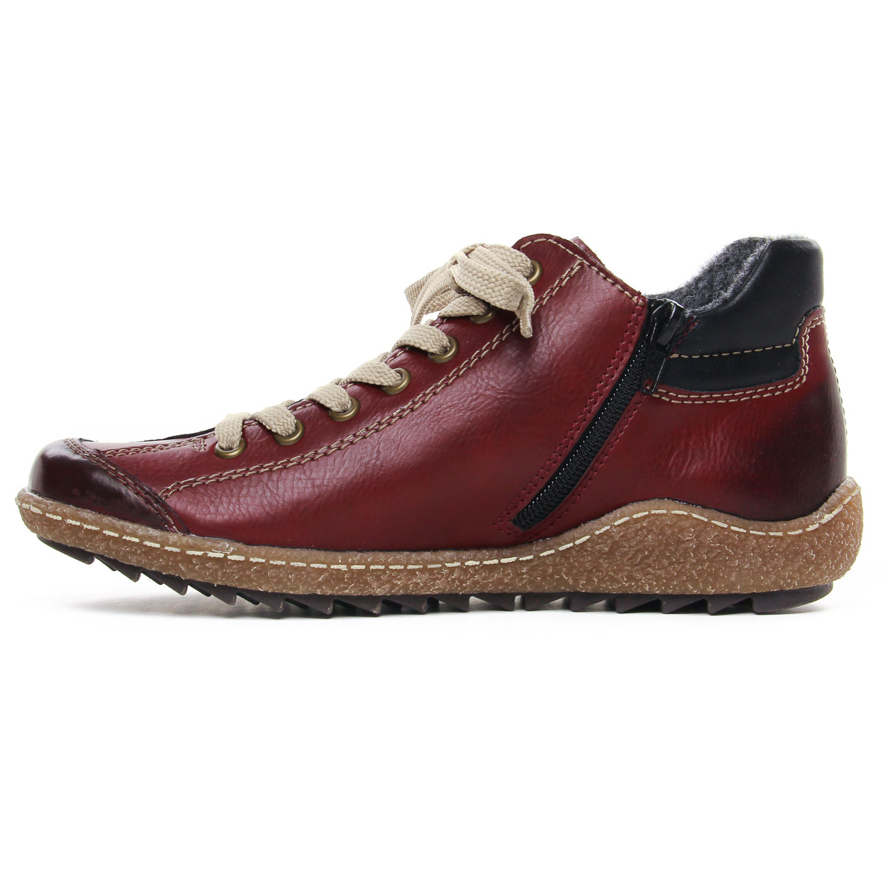 Femme Rieker L7516 Bordeaux  Chaussures Confort » In The Pocket
