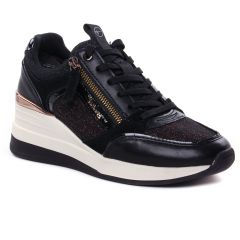 baskets-compensees noir bronze: même style de chaussures en ligne pour femmes que les Marco Tozzi
