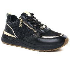 Tamaris 23732 Black Gold : chaussures dans la même tendance femme (baskets-mode noir doré) et disponibles à la vente en ligne 