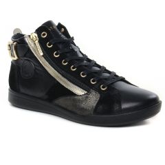 Pataugas Palme Mix Noir Dore : chaussures dans la même tendance femme (baskets-mode noir) et disponibles à la vente en ligne 