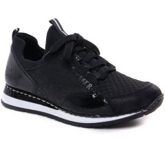 Rieker N3089-00 Schwarz : chaussures dans la même tendance femme (baskets-mode noir) et disponibles à la vente en ligne 