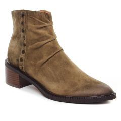 Chaussures femme hiver 2022 - boots Mamzelle beige velours