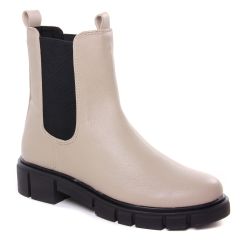 Chaussures femme hiver 2022 - boots élastiquées marco tozzi blanc ivoire
