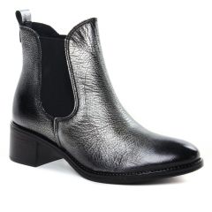Chaussures femme hiver 2022 - boots élastiquées Scarlatine gris argent
