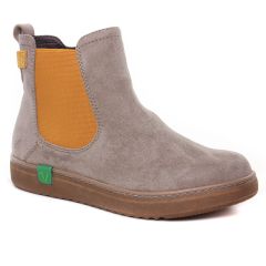 boots-chelsea gris orange: même style de chaussures en ligne pour femmes que les Jana