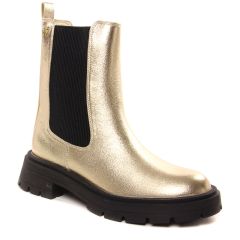 Vanessa Wu Bt2437 Or : chaussures dans la même tendance femme (boots-chelsea jaune doré) et disponibles à la vente en ligne 