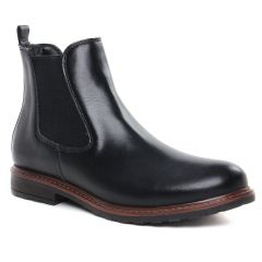 Tamaris 25056 Black Leather : chaussures dans la même tendance femme (boots-chelsea noir) et disponibles à la vente en ligne 