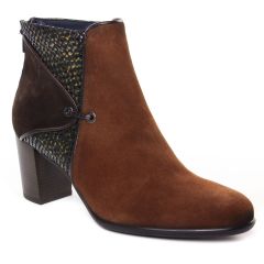 Chaussures femme hiver 2022 - boots talon Dorking marron
