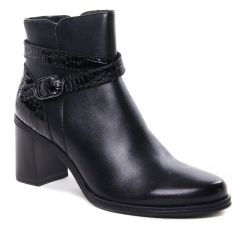 Chaussures femme hiver 2022 - boots talon tamaris noir