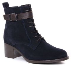 Tamaris 25114 Navy Comb : chaussures dans la même tendance femme (bottines-a-lacets bleu marine) et disponibles à la vente en ligne 