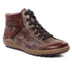 Rieker L7527-24 Brown : chaussures dans la même tendance femme (bottines-a-lacets marron) et disponibles à la vente en ligne 