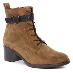bottines-a-lacets marron: même style de chaussures en ligne pour femmes que les Marco Tozzi
