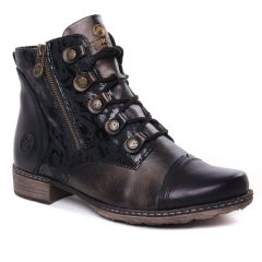 bottines-a-lacets noir bronze: même style de chaussures en ligne pour femmes que les Marco Tozzi