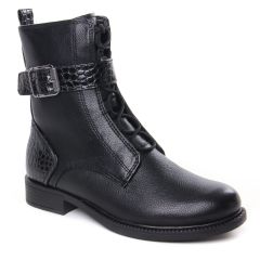 Chaussures femme hiver 2022 - bottines à lacets tamaris noir