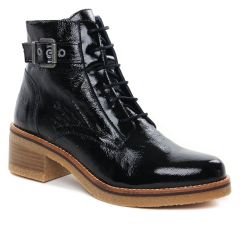 bottines-a-lacets noir vernis: même style de chaussures en ligne pour femmes que les Scarlatine