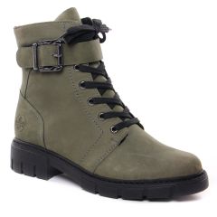 Rieker Z3502-54 Columbo : chaussures dans la même tendance femme (bottines-a-lacets vert kaki) et disponibles à la vente en ligne 