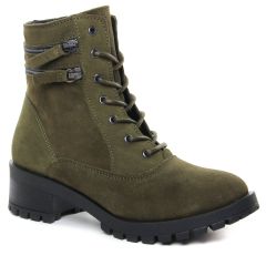 Scarlatine Dania Vert : chaussures dans la même tendance femme (bottines-a-lacets vert kaki) et disponibles à la vente en ligne 
