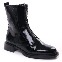 Chaussures femme hiver 2022 - bottines confort tamaris noir vernis