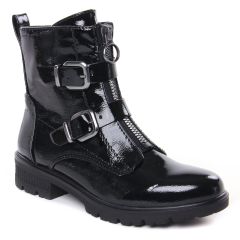 Chaussures femme hiver 2022 - bottines tamaris noir vernis