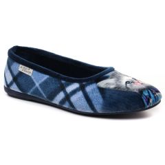 chaussons bleu marine: même style de chaussures en ligne pour femmes que les American Vintage