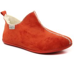 Chaussures femme hiver 2022 - chaussons MAISON DE L'ESPADRILLE orange