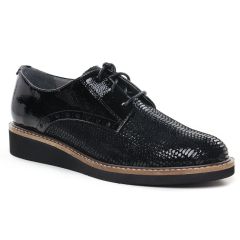 Fugitive Chamoi Viper Noir : chaussures dans la même tendance femme (derbys-talons-compenses noir) et disponibles à la vente en ligne 