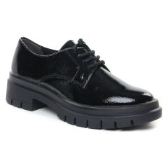derbys-talons-compenses noir vernis: même style de chaussures en ligne pour femmes que les Christian Pellet
