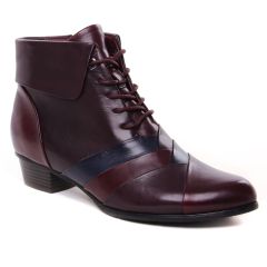 low-boots bordeaux noir: même style de chaussures en ligne pour femmes que les Mamzelle