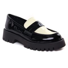 mocassins noir blanc: même style de chaussures en ligne pour femmes que les Marco Tozzi