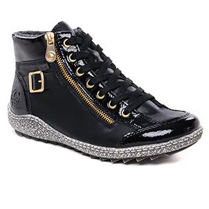 baskets-fourrees noir doré: même style de chaussures en ligne pour femmes que les Rieker