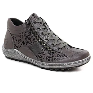 baskets-mode gris argent même style de chaussures en ligne pour femmes que les  Rieker