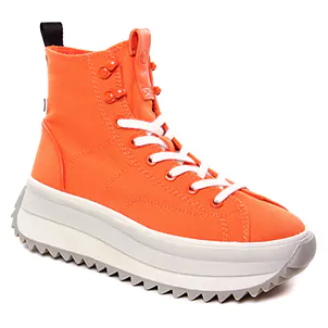 Chaussures femme hiver 2022 - baskets plateforme tamaris orange