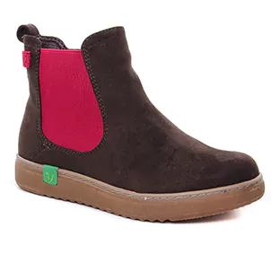 boots-chelsea marron rose même style de chaussures en ligne pour femmes que les  Jana
