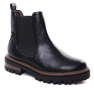 boots-chelsea noir mat: même style de chaussures en ligne pour femmes que les Tamaris