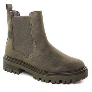 boots-chelsea vert olive: même style de chaussures en ligne pour femmes que les Rieker