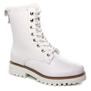 boots-fourrees blanc: même style de chaussures en ligne pour femmes que les Tamaris
