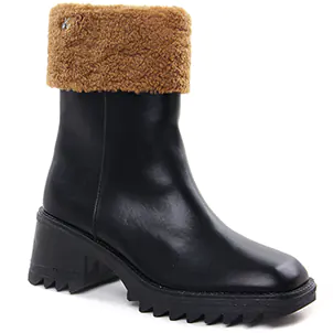 boots-fourrees noir même style de chaussures en ligne pour femmes que les  Vanessa Wu