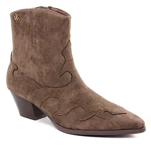 boots marron café même style de chaussures en ligne pour femmes que les  Rieker