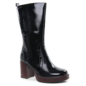 Tamaris 25319 Black Patent : chaussures dans la même tendance femme (bottillons noir vernis) et disponibles à la vente en ligne 