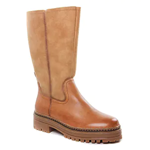 bottes marron beige même style de chaussures en ligne pour femmes que les  Tamaris