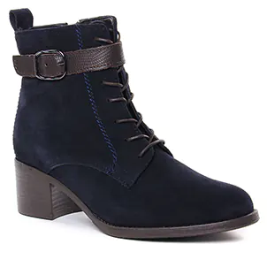 bottines-a-lacets bleu marine même style de chaussures en ligne pour femmes que les  Tamaris