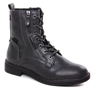 bottines-a-lacets gris noir même style de chaussures en ligne pour femmes que les  Tamaris